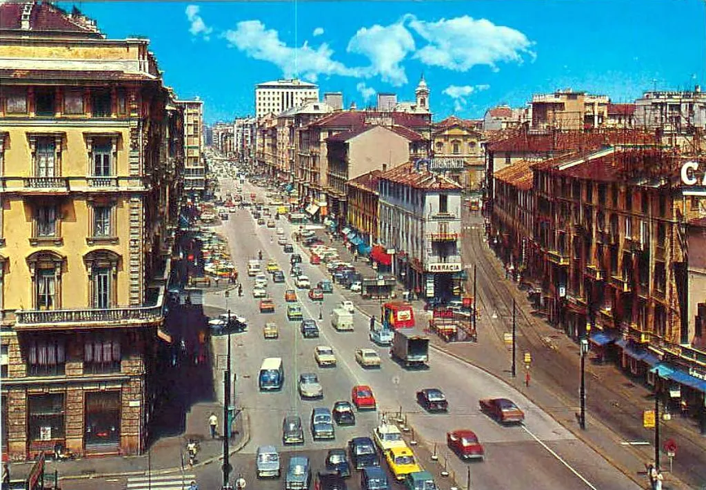 Corso Buenos Aires in una cartolina d’epoca
